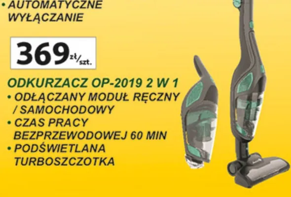 Odkurzacz OP-2019 2 w 1 promocja w Auchan