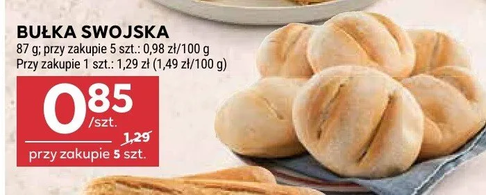 Bułka swojska promocja w Stokrotka
