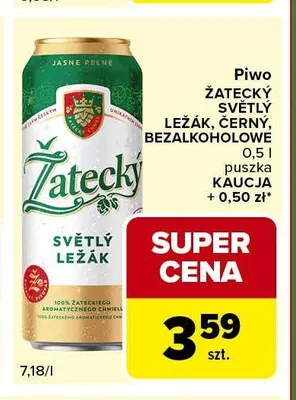Piwo Žatecký Černý promocja w Carrefour Express