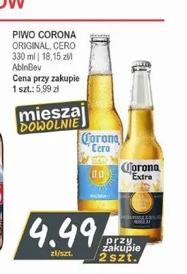 Piwo bezalkoholowe Corona Cero promocja w Słoneczko