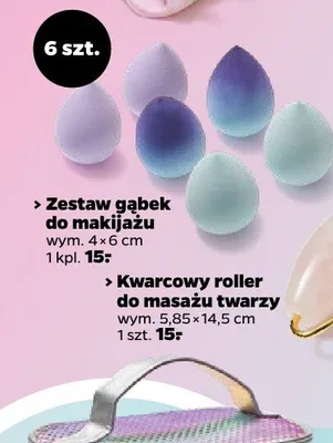 Zestaw gąbek do makijażu promocja w Netto