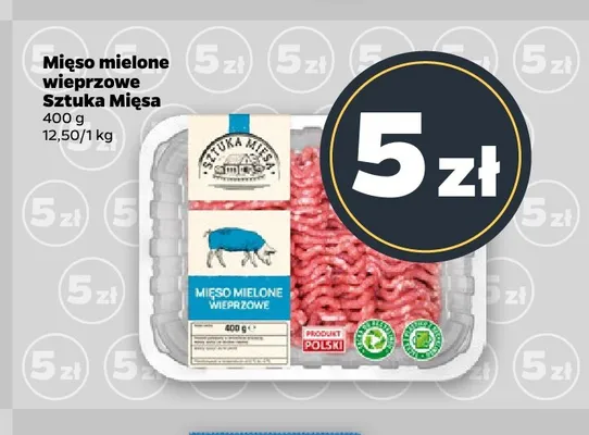 Miśko mielone wieprzowe Sztuka Mięsa promocja w Netto