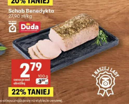 Schab Benedykta Duda promocja w Delikatesy Centrum
