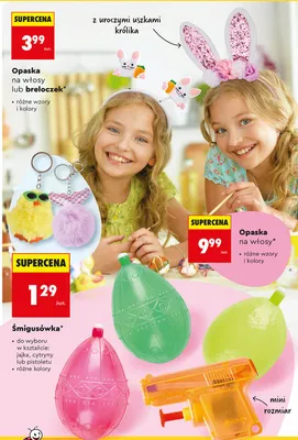 Śmigusówka do wyboru w kształcie: jajka, cytryny lub pistoletu promocja w Biedronka