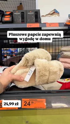 Kapcie damskie mix promocja w Biedronka