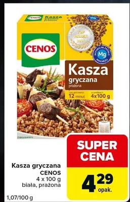 Kasza gryczana prażona Cenos promocja w Carrefour Express