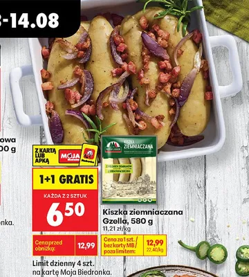Kiszka ziemniaczana Gzella promocja w Biedronka