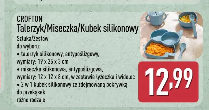 Miseczka silikonowa Crofton promocja w Aldi