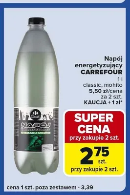 Napój energetyzujący classic, mohito promocja w Carrefour Express