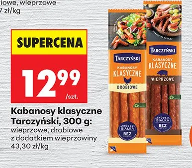 Kabanosy klasyczne wieprzowe promocja w Biedronka