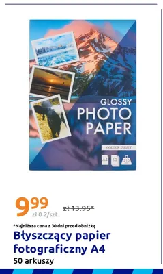 Błyszczący papier fotograficzny A4 promocja w Action