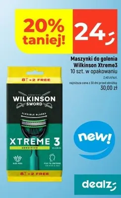 Maszynki do golenia Wilkinson Sword Xtreme 3 Sensitive promocja w Dealz