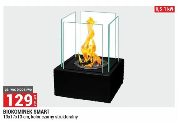 Biokominek Smart promocja w Merkury Market