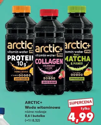 Woda witaminowa ARCTIC+ Protein Mango-Orange promocja w Kaufland