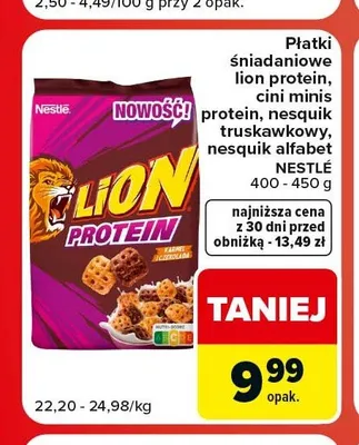 Płatki śniadaniowe Nesquik Alfabet Nestlé promocja w Carrefour Market