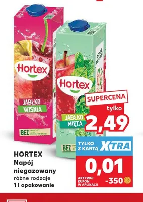 Napój niegazowany Hortex promocja w Kaufland