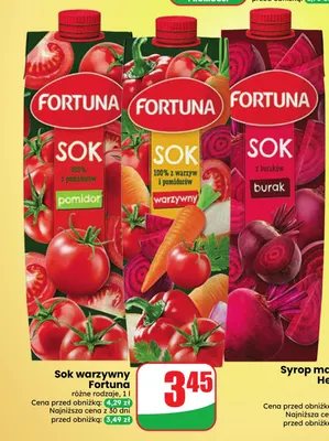 Sok z buraków Fortuna promocja w Dino