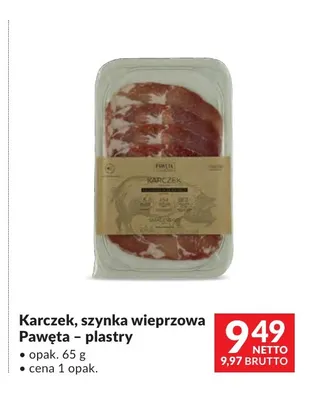 Szynka wieprzowa Pawęta plastry promocja w Makro