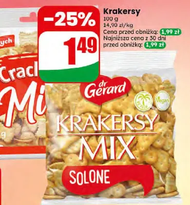Krakersy Mix Solone dr Gerard promocja w Dino