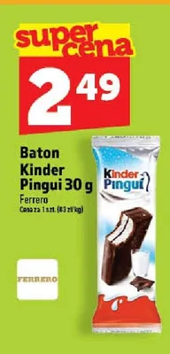 Baton Kinder Pingui promocja w TOPAZ