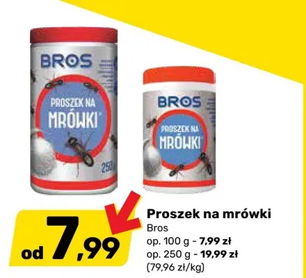 Proszek na mrówki Bros 250g promocja w Bricomarche