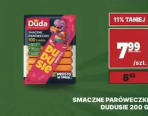 Smaczne paróweczki Dudusie Duda promocja w API Market