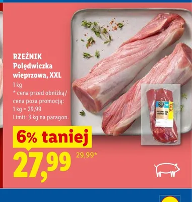 Polędwiczka wieprzowa XXL Rzeźnik promocja w Lidl