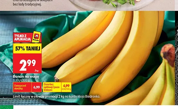 Banan na wagę promocja w Biedronka