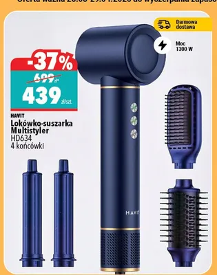 Lokówko-suszarka Multistyler HD634 4 końcówki promocja w Biedronka Home