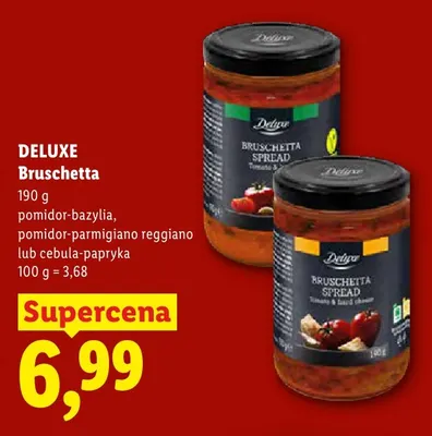 Bruschetta cebula-papryka Deluxe promocja w Lidl