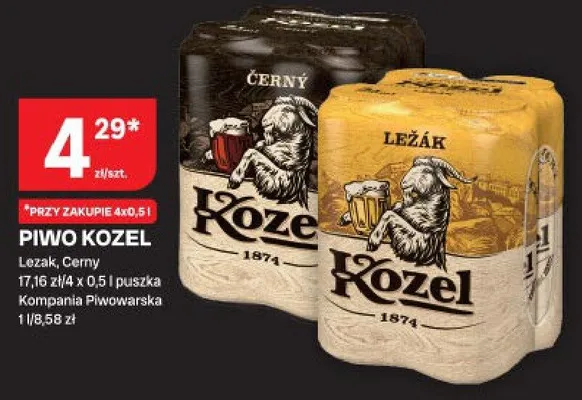 Piwo Kozel Lezak promocja w Chorten