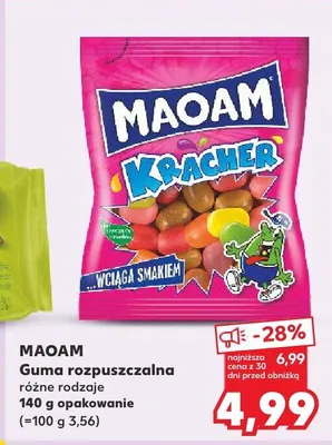 Guma rozpuszczalna Maoam Kracher promocja w Kaufland