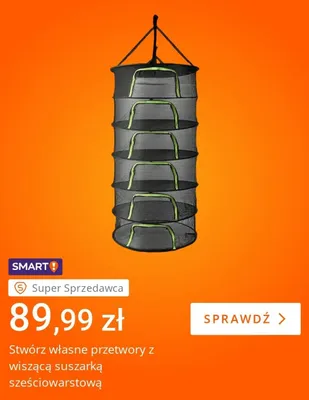 Wisząca suszarka sześciowarstwowa promocja w Allegro