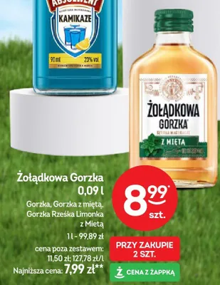Wódka Żołądkowa Gorzka z miętą promocja w Żabka