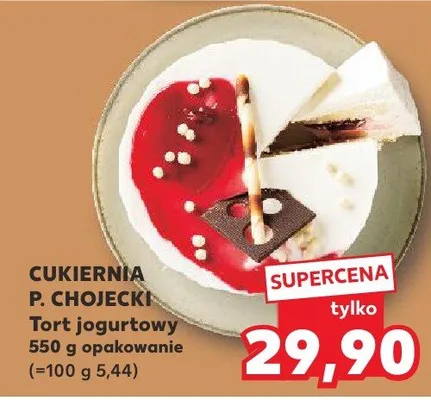 Tort jogurtowy Cukiernia P. Chojecki promocja w Kaufland