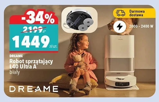 Robot sprzątający Dreame L40 Ultra A promocja w Biedronka