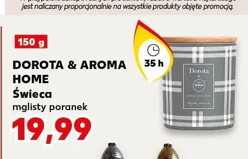 Świeca mglisty poranek DOROTA & AROMA HOME 150g promocja w Kaufland