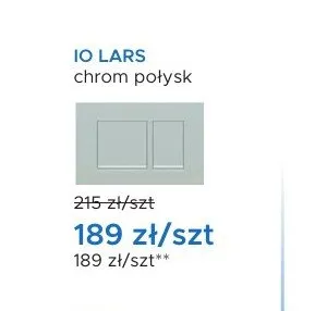 Przycisk spłukujący IO LARS chrom połysk promocja w Blu Salony Łazienek
