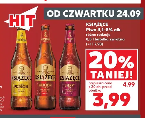 Piwo Książęce Wiedeński Lager promocja w Kaufland