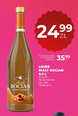 Likier Biały Bocian Słony Karmel promocja w Duży Ben