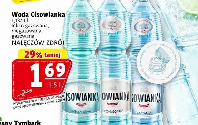 Woda gazowana Cisowianka promocja w Prim Market