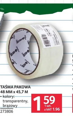 Taśma pakowa brązowa promocja w Selgros
