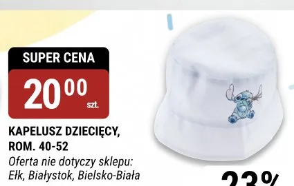 Kapelusz dziecięcy rozm. 40-52 promocja w bi1