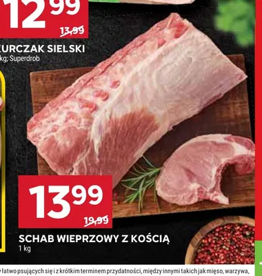 Schab wieprzowy z kością promocja w Stokrotka