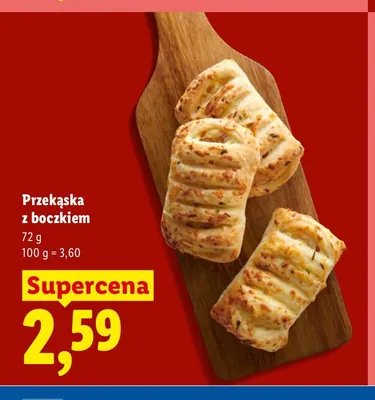 Przekąska z boczkiem Piekarnia Lidla promocja w Lidl