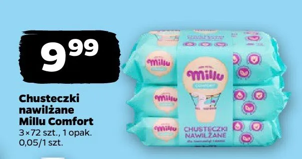 Chusteczki nawilżane Comfort promocja w Netto