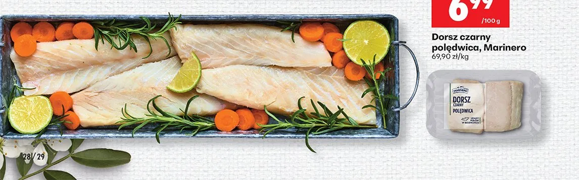 Dorsz czarny polędwica promocja w Biedronka