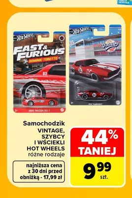 Samochodzik Vintage Hot Wheels promocja w Carrefour