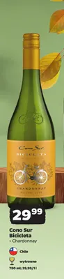 Wino białe Cono Sur Bicicleta Chardonnay promocja w Netto