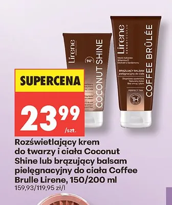 Rozświetlający krem do twarzy i ciała Coconut Shine Lirene promocja w Biedronka